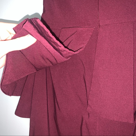 ASOS size 4 strapless burgundy dress - Picture 10 of 12